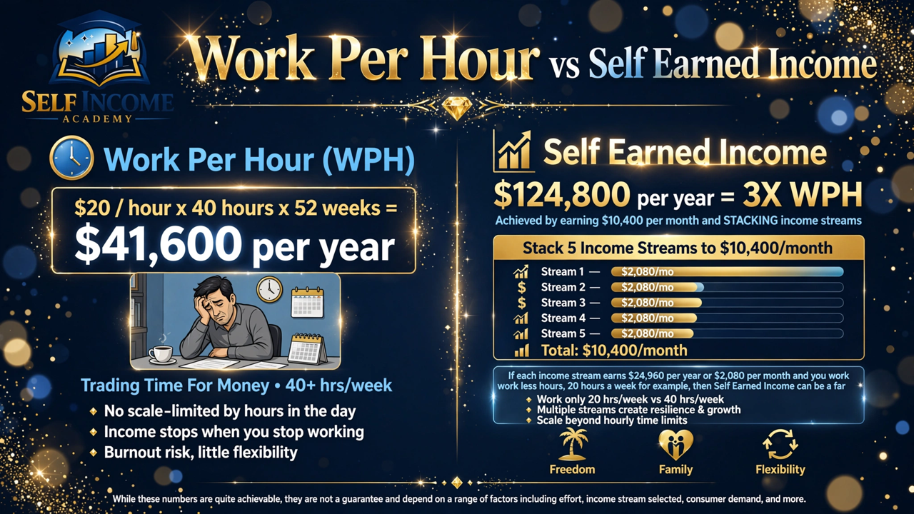 Self Income Academy presentation slide 3
