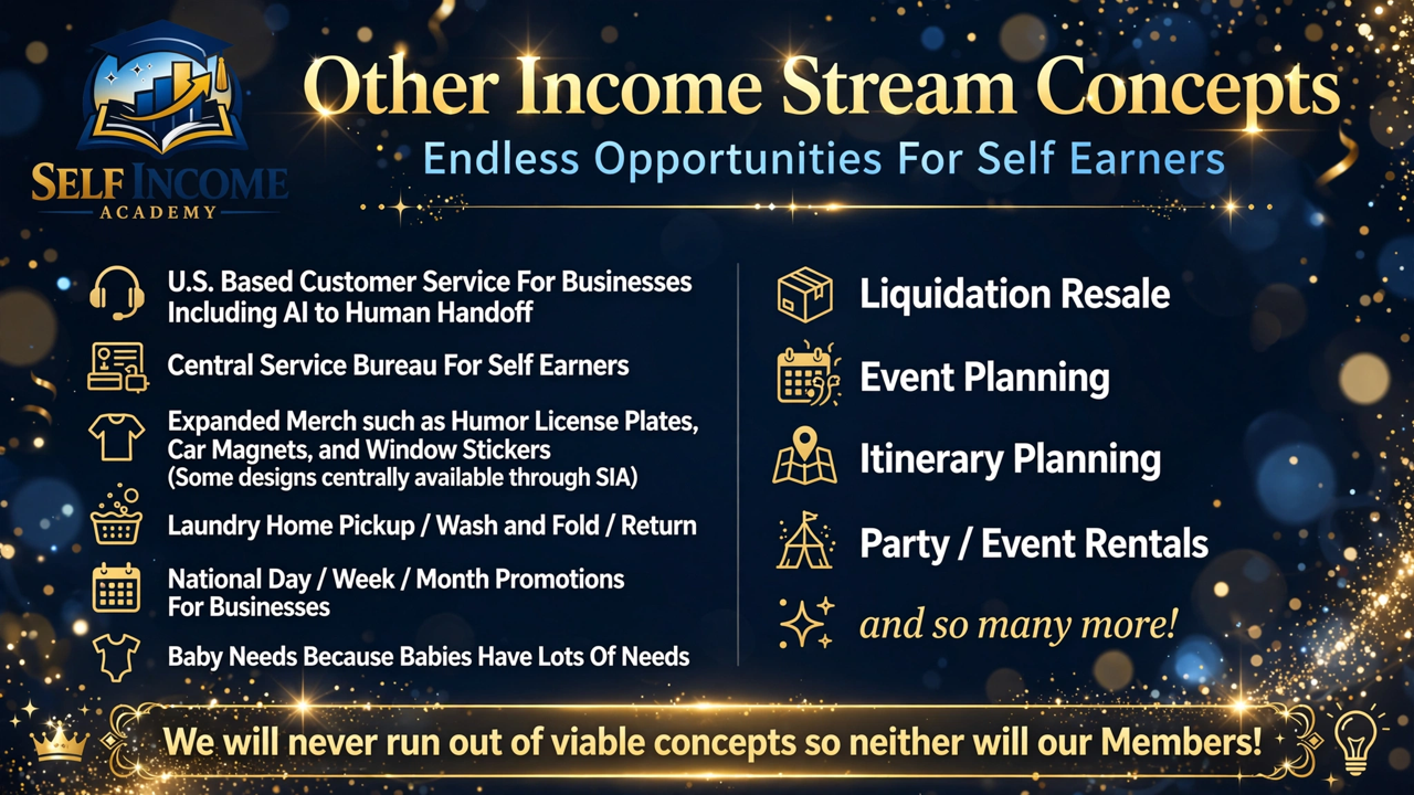 Self Income Academy presentation slide 6