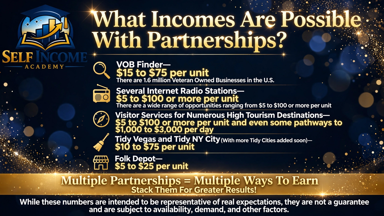 Self Income Academy presentation slide 7